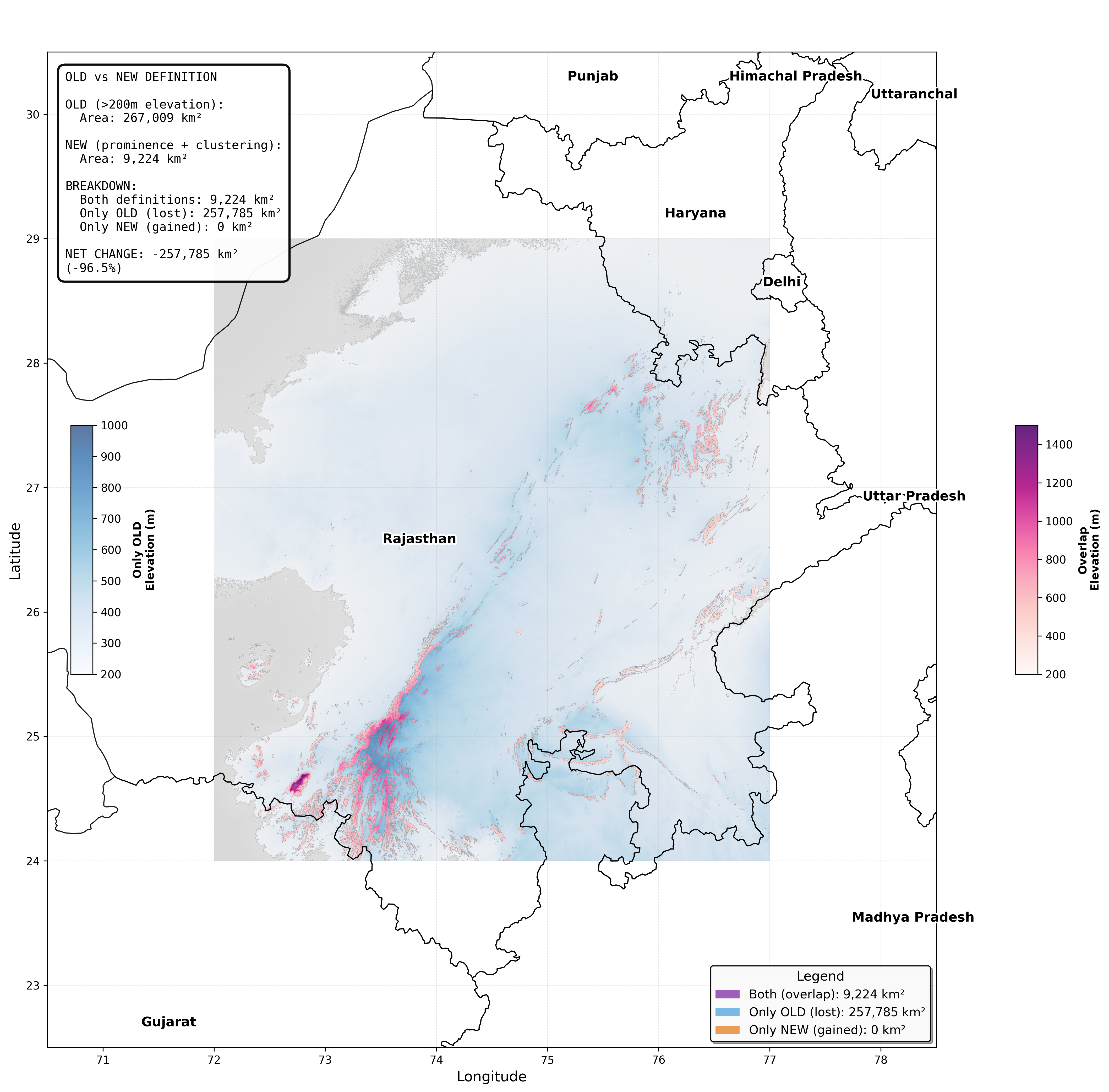 Pre-ruling Aravalli protection map